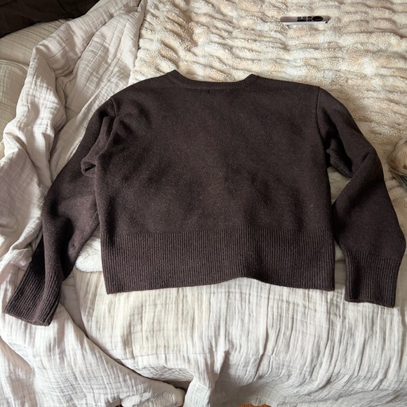 White Fox Boutique Chocolate Brown Cardigan - Picture 4 of 4